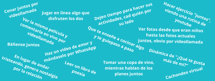 ¿Cómo mantienes tu noviazgo si de pronto se volvió una relación a distancia por la cuarentena? consejos